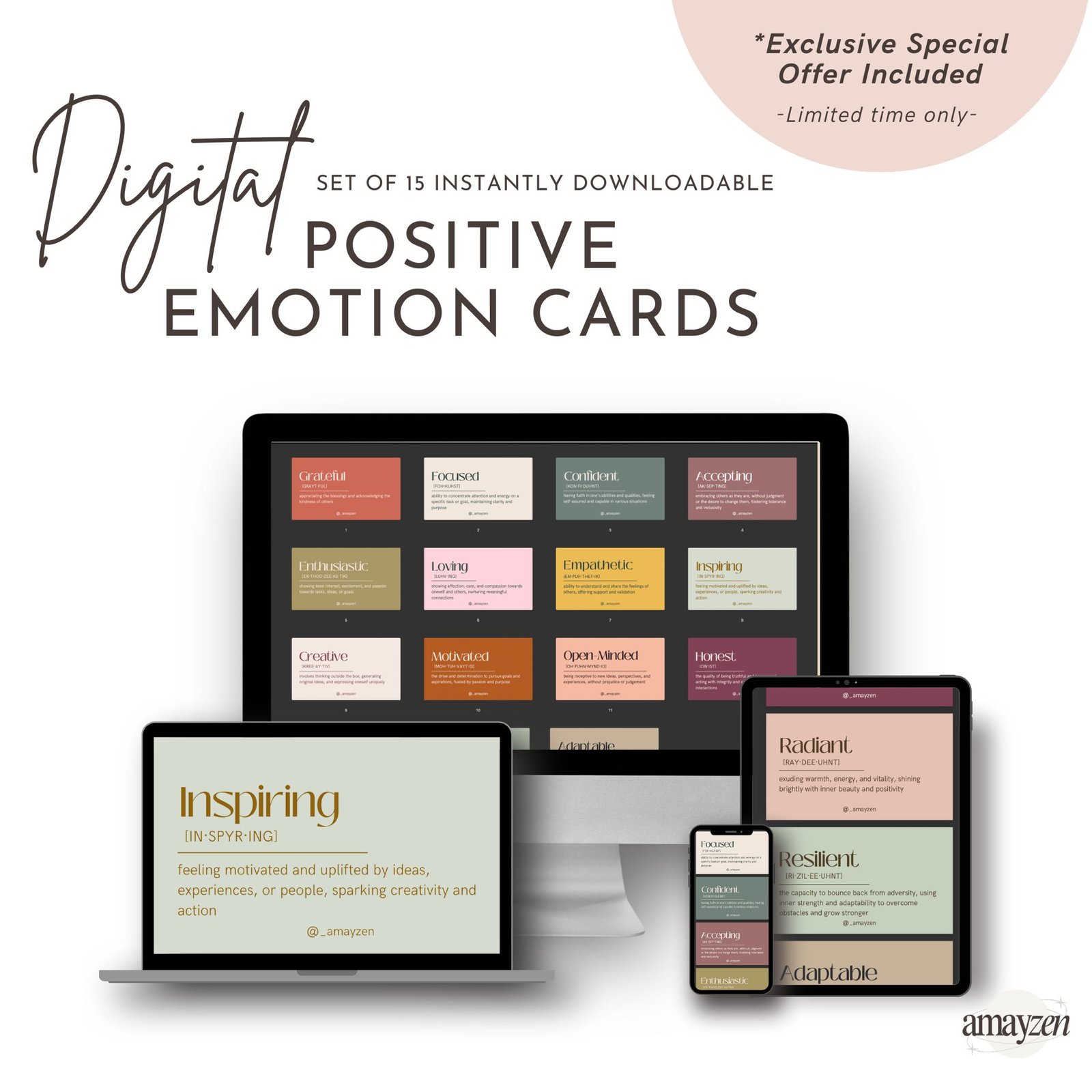 Digital Positive Emotion Cards